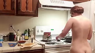 Large Ass Sweetie Cooks Dinner Naked! Naked In The Kitchen, Episode two