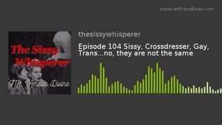 Sissy, Crossdresser, Gay, Trans...no, they are not the same | Episode four