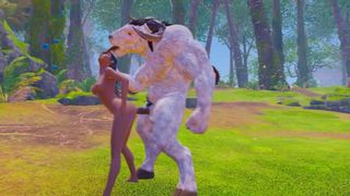 Sex with a Monster Furry | Porn in 3d
