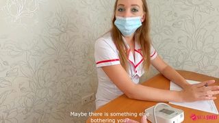 MILF Doctor tries to use an Unconventional Method of Treatment - Takes Prick in Mouth and Cream-Pie