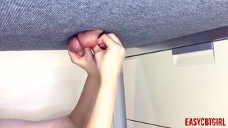 Mistress Twists and Stretches Slave Balls and Rod EasyCBTGirl