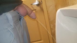 Pee in Urinal at Work
