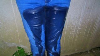 My dirty daily REWETTING jeans OUTSIDE