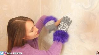 Fuzzy Sweater Hand Job: Glove Edition three