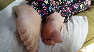 Ignore Footjob While She Plays Her Game