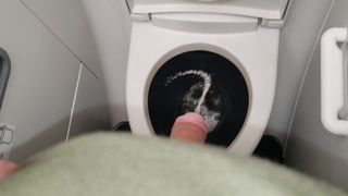 Pissing at 30,000ft! Pee on plane.