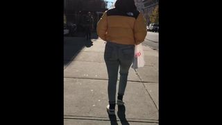 candid jiggly behind pawg nasty jeans