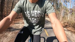 Bike riding with my penis out