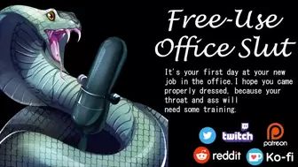 Erotic Audio | You are a Free Use Office Lady | Throat and Anal Training in the Office | ASMR