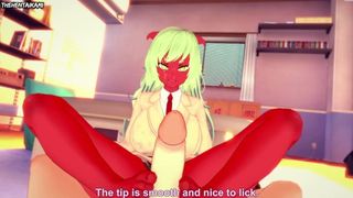 Asian Cartoon POINT OF VIEW Feet Scanty Daemon Panty & Stocking With Garterbelt