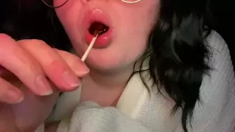 asmr joi lollipop blowing