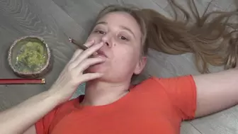 Smoking on the floor