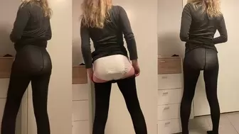 Secretly diapered chick