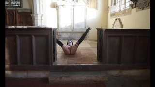 Nun teasing and Fucking the Vicar in church
