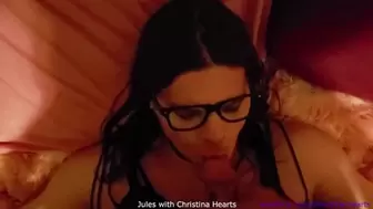 Christina Hearts With Jules - Kissing and Mutual bj turns into a face fucking