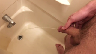 Petite twink pissing for you, my first piss kink movie