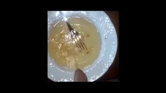 John is Pissing all out on 2 Plates