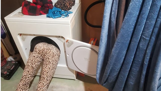 Stuck In Laundry Machine - "I Could Fuck You Unstuck!"
