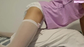 ABDL Diaper Sissy Humping A Pillow