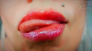 Lipgloss & Kisses: Goddess Lips Bizarre ASMR with Binaural Beats