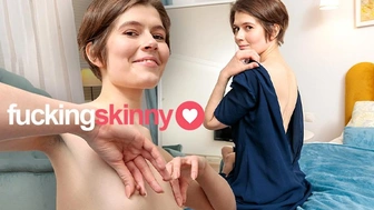 Innocent Jane Fisher shows her Hairy Cunt for FuckingSkinny