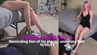 Locktober Day four - Reminding him of his place: Beneath my feet.