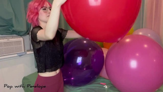 Nail and Air Pump Popping GIANT Balloons