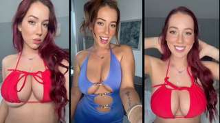 Mom with GIGANTIC real Breasts does Try On Haul - Cosplay