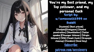 You’re My Best Friend, My Top Follower, and My Personal Cuck-old | Audio Roleplay