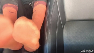 Nike Orange and Brown Socks - Sock Bizarre