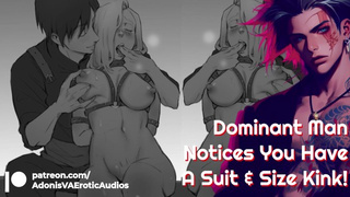 [M4F] Dominant Boy Notices You Have A Suit & Size Kink! [MALEDOM] [FEMSUB] [ASMR] [ROLEPLAY]