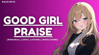 [F4F] Good Bitch Praise [Binaural] [GFE] [Wholesome] [Enjoying] ASMR Roleplay for Women