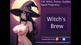 Huge Rapid Pregnancy with a Goth Mommy MILF Witch F/A
