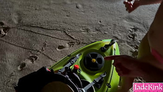 Kayaking To Secretly watching Cave In Middle Sea Just To Fuck