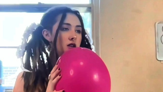 Wild Youngster discovers Stepfathers BALOON BIZARRE - Squeaking, Humping, and Squeezing til they pop!