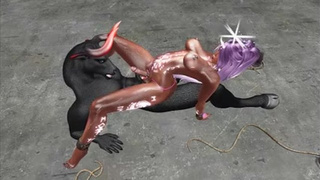 Transexual Gets Behind Slammed In A BDSM Room