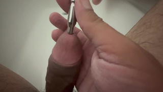 Playing with my new 10MM uretral plug