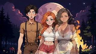 Farmer Kink [ TABOO Anime Game ] Ep.16 JIZZ all over a GOTH LEZBO SMALL BOOBS !