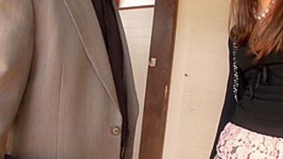Kei Mizushima in Nasty Kei Mizushima gives a hot blowjob at the toilet - AvidolZ
