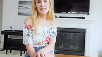 Helping hand for her homemade twat