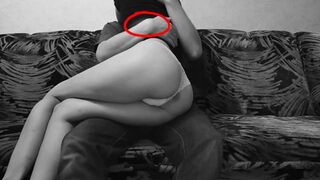 Accidentally Catch Ghost on Spy Web-Cam while having Sex in Living Room