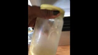 Trans Sissy Checking on my Frozen Jizz