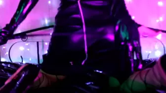 Mistress Eva Latex Attractive Evil Woman Leather Dress Latex Gloves Mask MILF Gonzo Kink High Heels Solo
