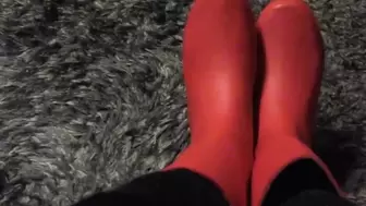 Squeaky Red Boots
