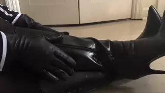 ASMR Squeaky Leather Boots
