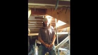 Plumber Masturbation in Customers Attic REAL