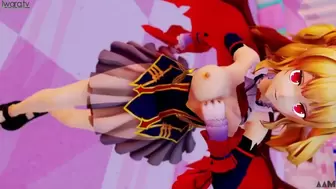 【hentai MMD】Hentai Sweet Vampire Bitch no Underwear Dance