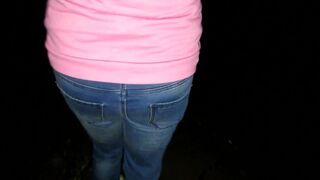 Completely Soaked Jeans after six Hour Desperation on Public !!! it was so Wet and Warm